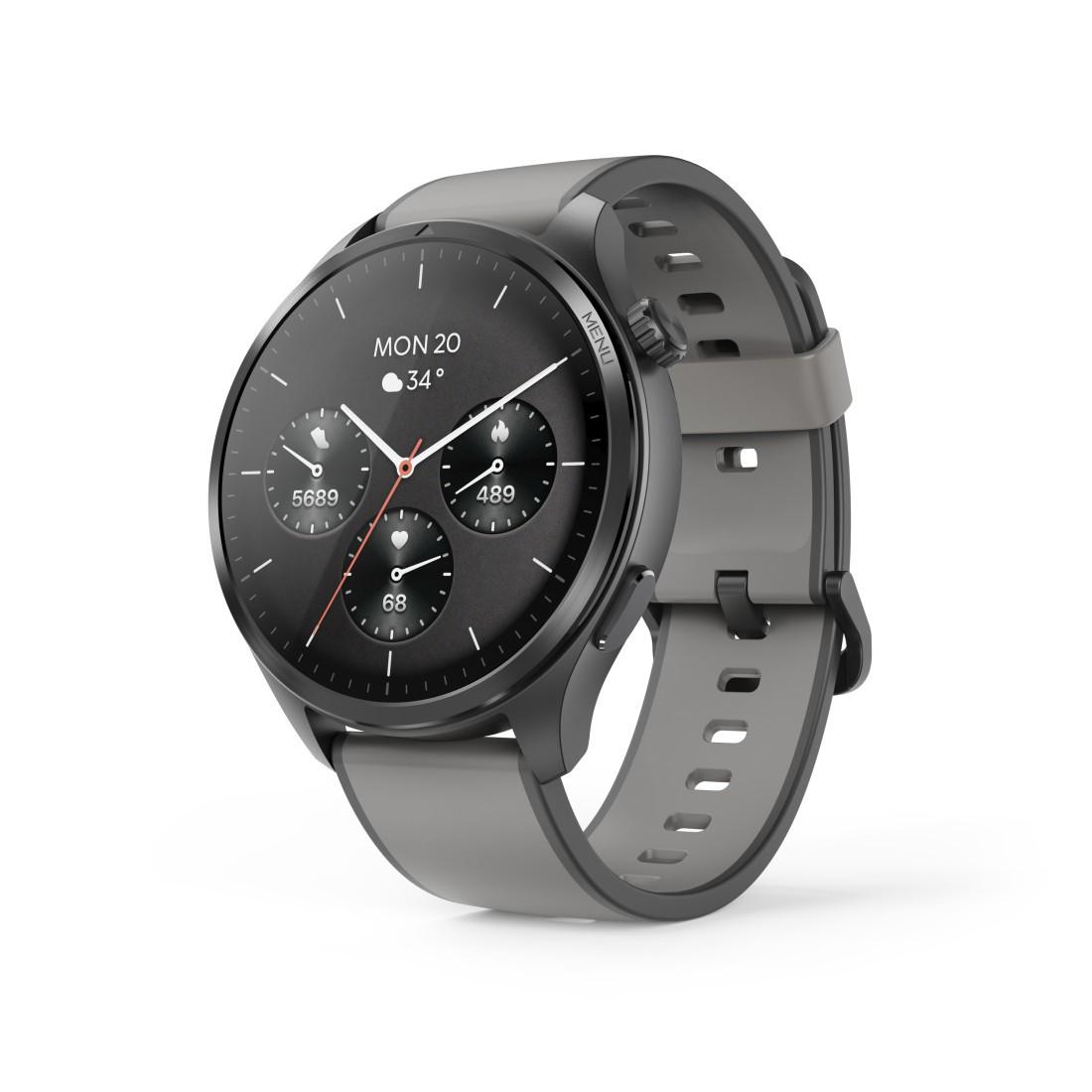 Smartwatch "9000", GPS, Musikspeicher, AMOLED 1,43", wasserdicht, Anthr. (00178627)
