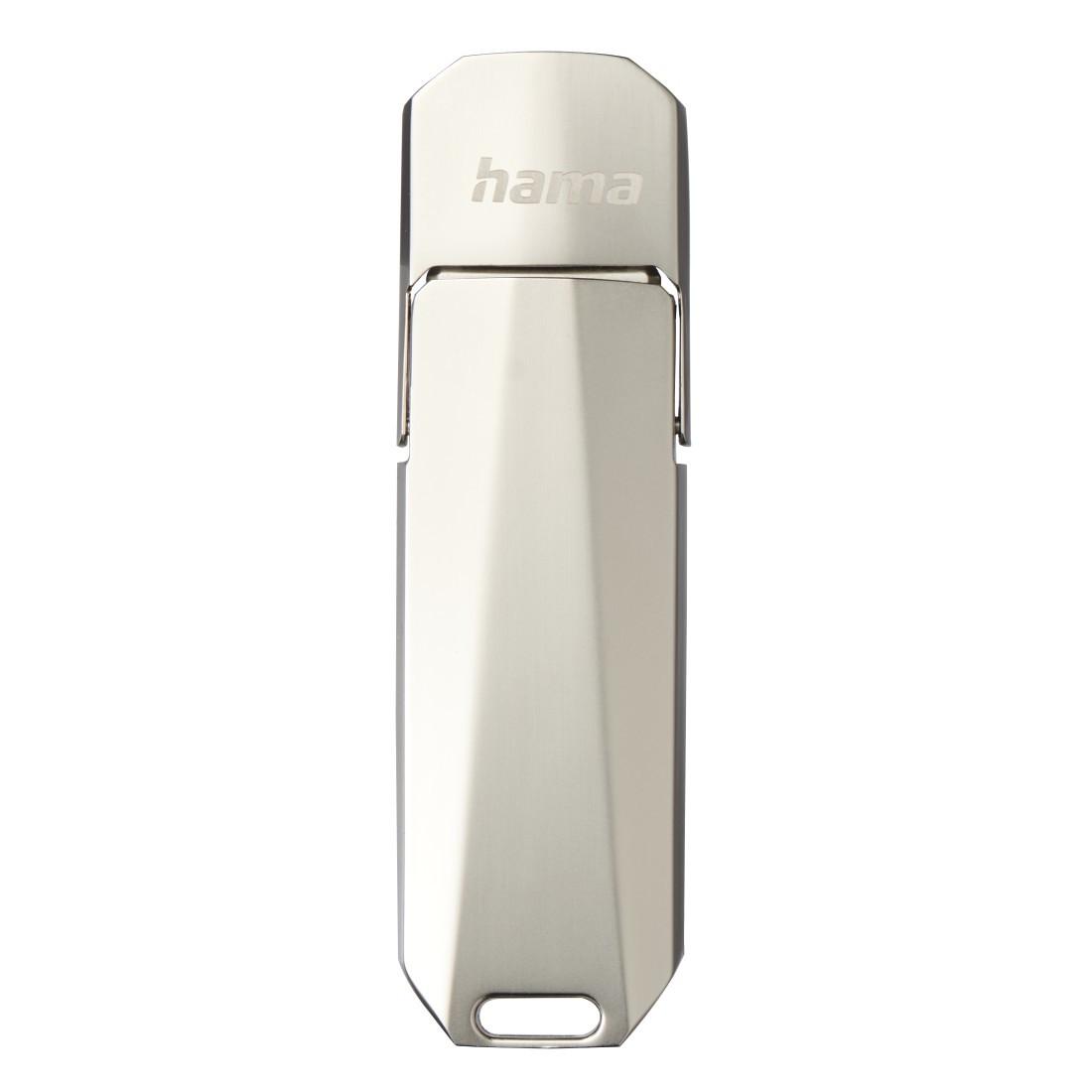 USB-Stick "Uni-C Deluxe", USB-C 3.1, 64GB, 70MB/s, Silber (00182499)