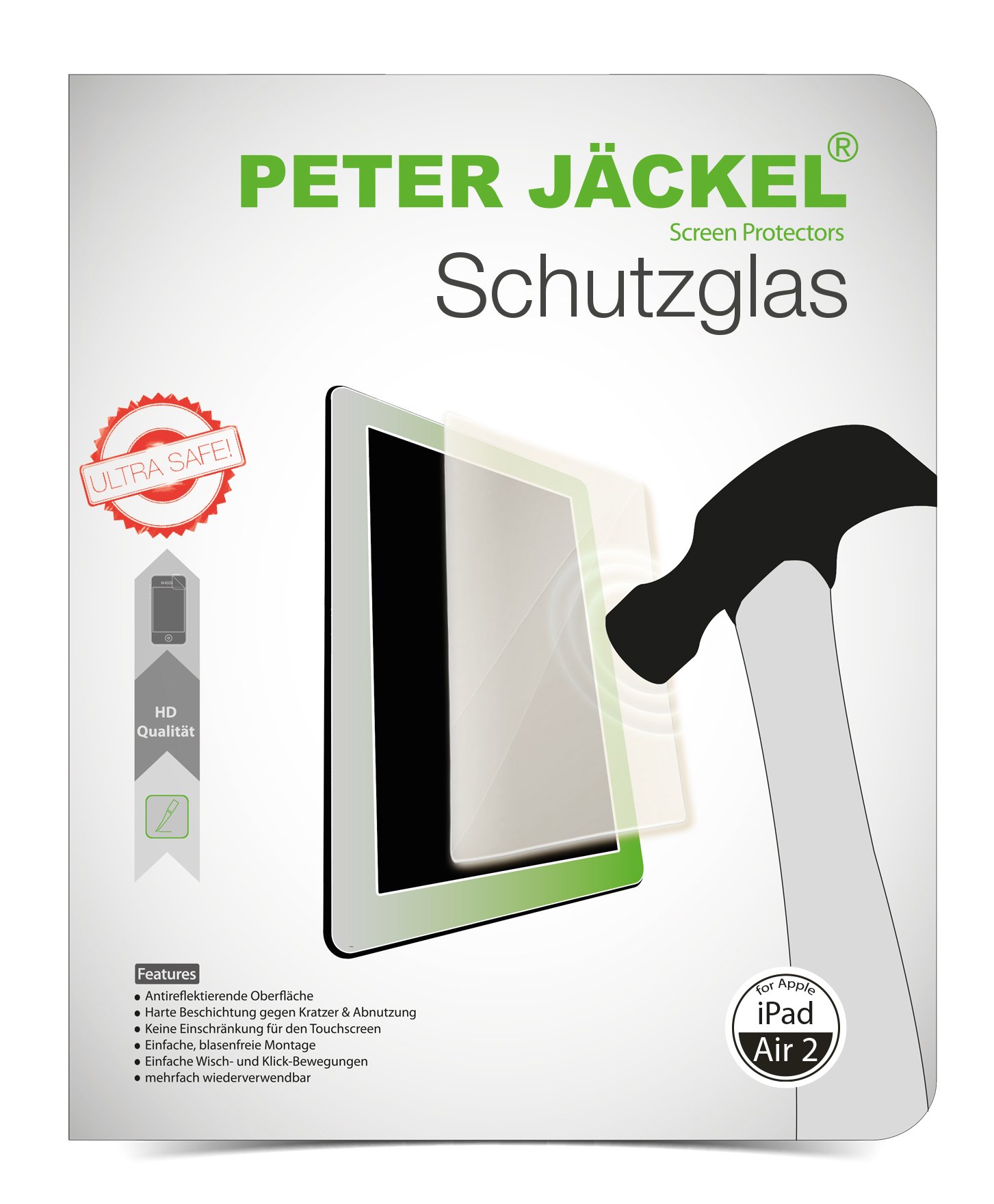 HD Glass Protector für Apple iPad Air / Air 2 / iPad Pro 9.7" / iPad 9.7 (2017) / iPad 9.7" (2018) Schutzglas