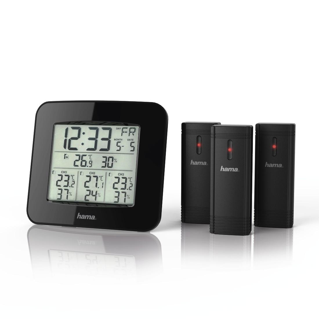 Wetterstation "EWS-Trio", mit drei Sensoren, Schwarz (00186311)