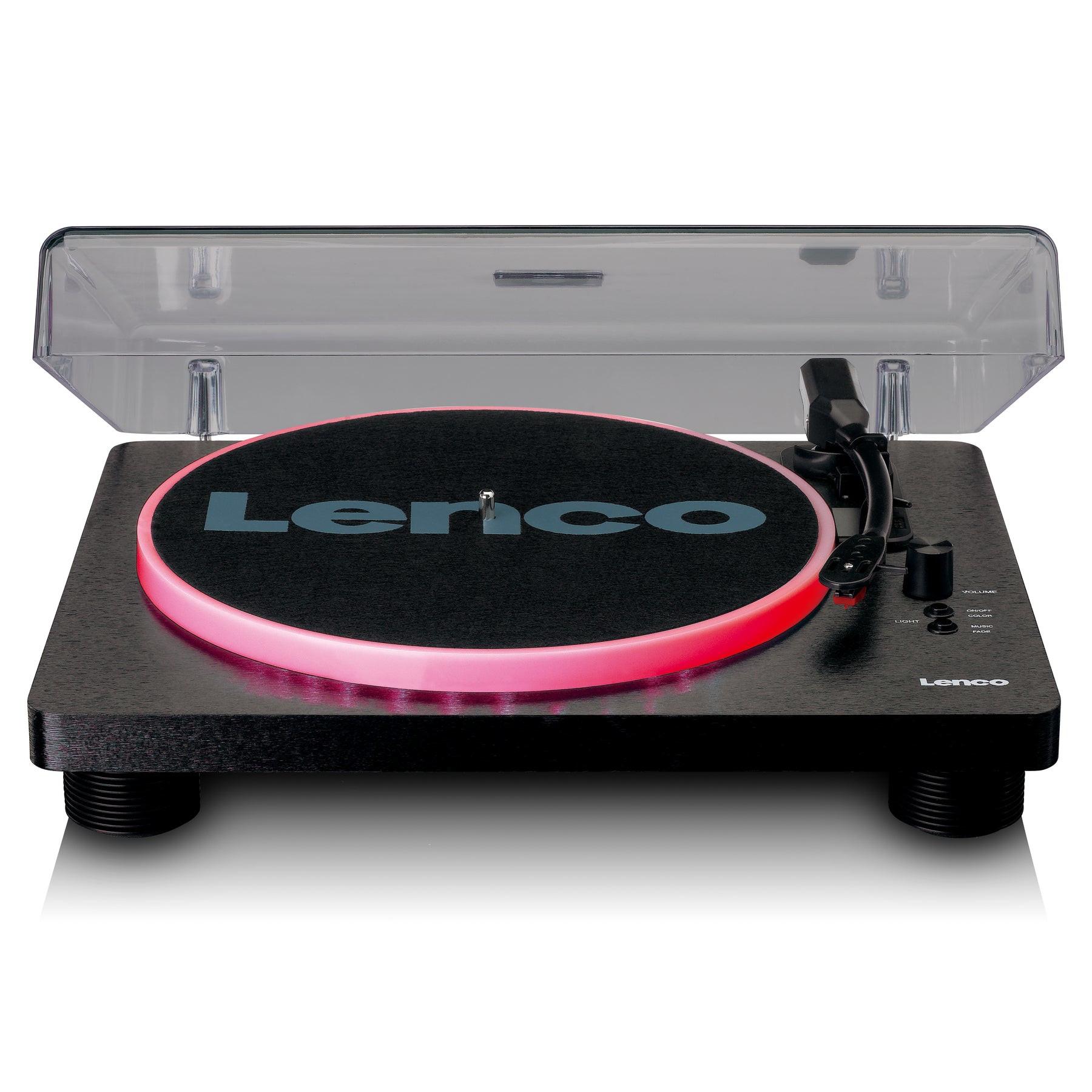 Lenco LS-50LED Plattenspieler mit Integrierten Lautsprechern schwarz