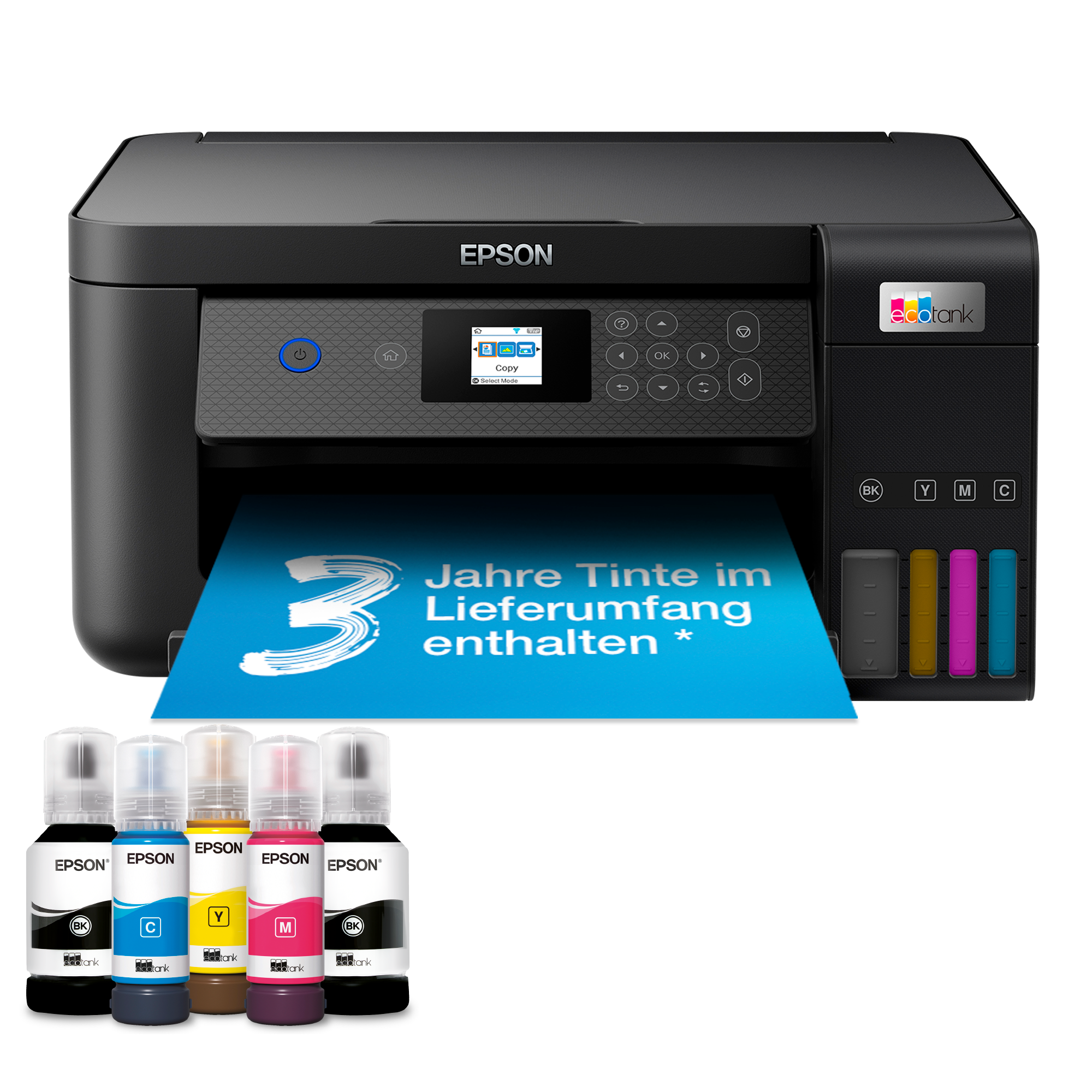 EcoTank ET-2851 Multifunktions Wi-Fi-Tintentankdrucker, Schwarz