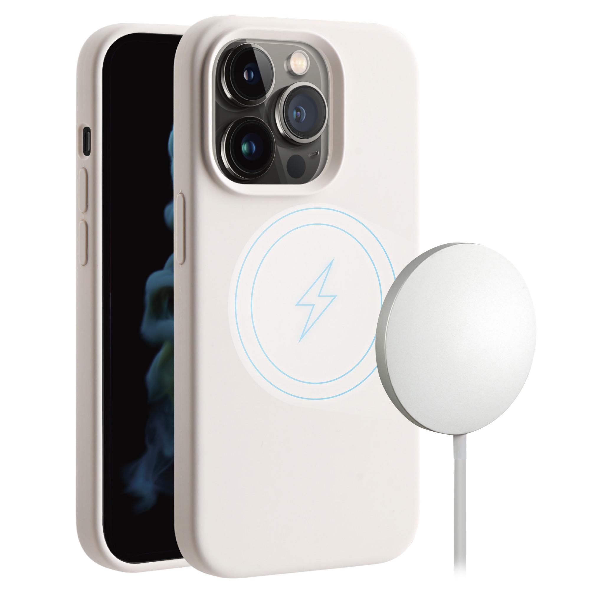 Mag Hype Cover für iPhone 14 Pro Max, Magnetic Wireless Charging Support beige (63498)