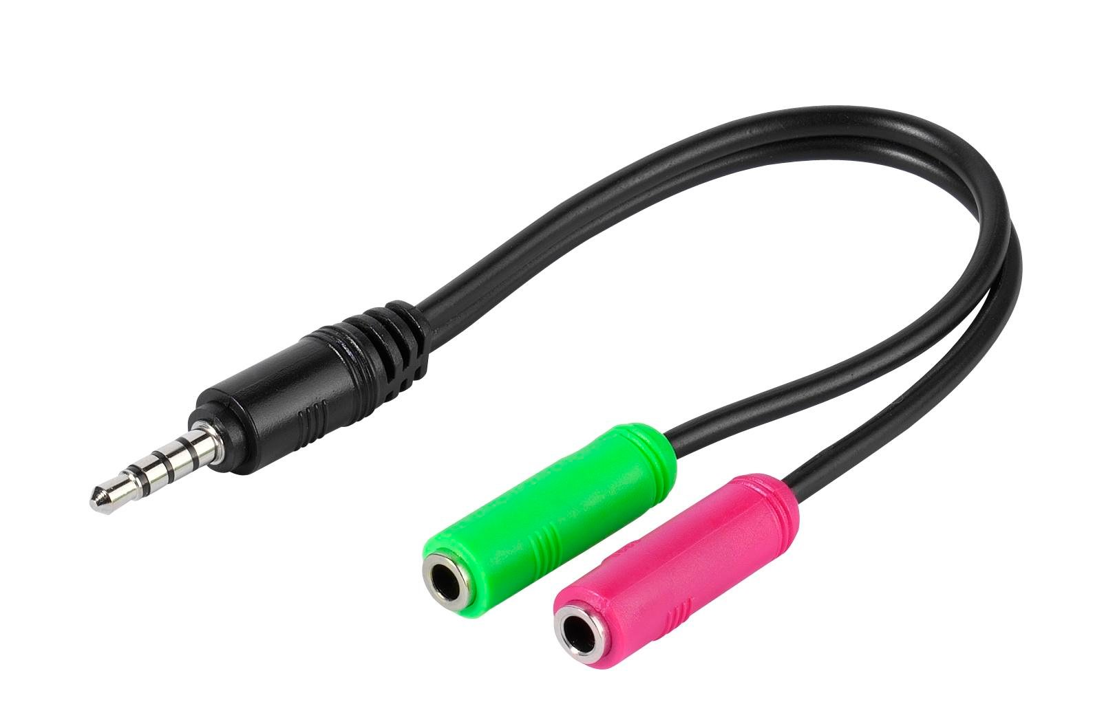 Kopfhörer / Headset Adapter 3,5 mm, 0,1m (45499)