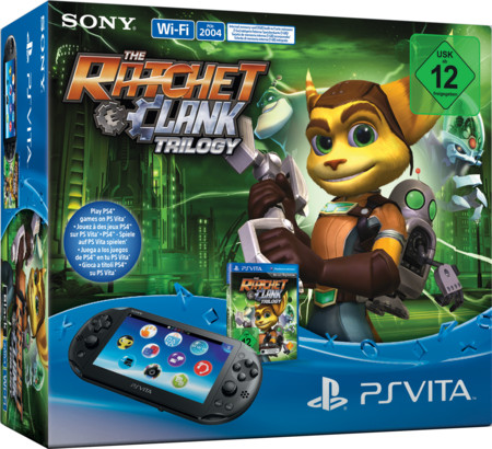 PlayStation Vita WiFi (schwarz) inkl. Ratchet&Clank Trilogy