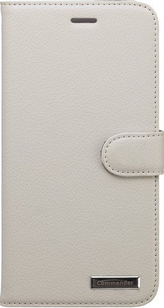 Book Case für Apple iPhone 6 Plus Leder weiß