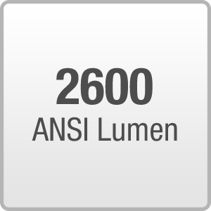 2600 ANSI Lumen