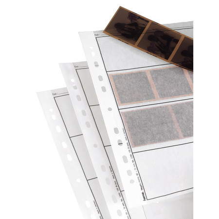 Negativ-Hüllen aus Pergamin, 4 Streifen Mittelformatnegative 6x7, 100 Stück