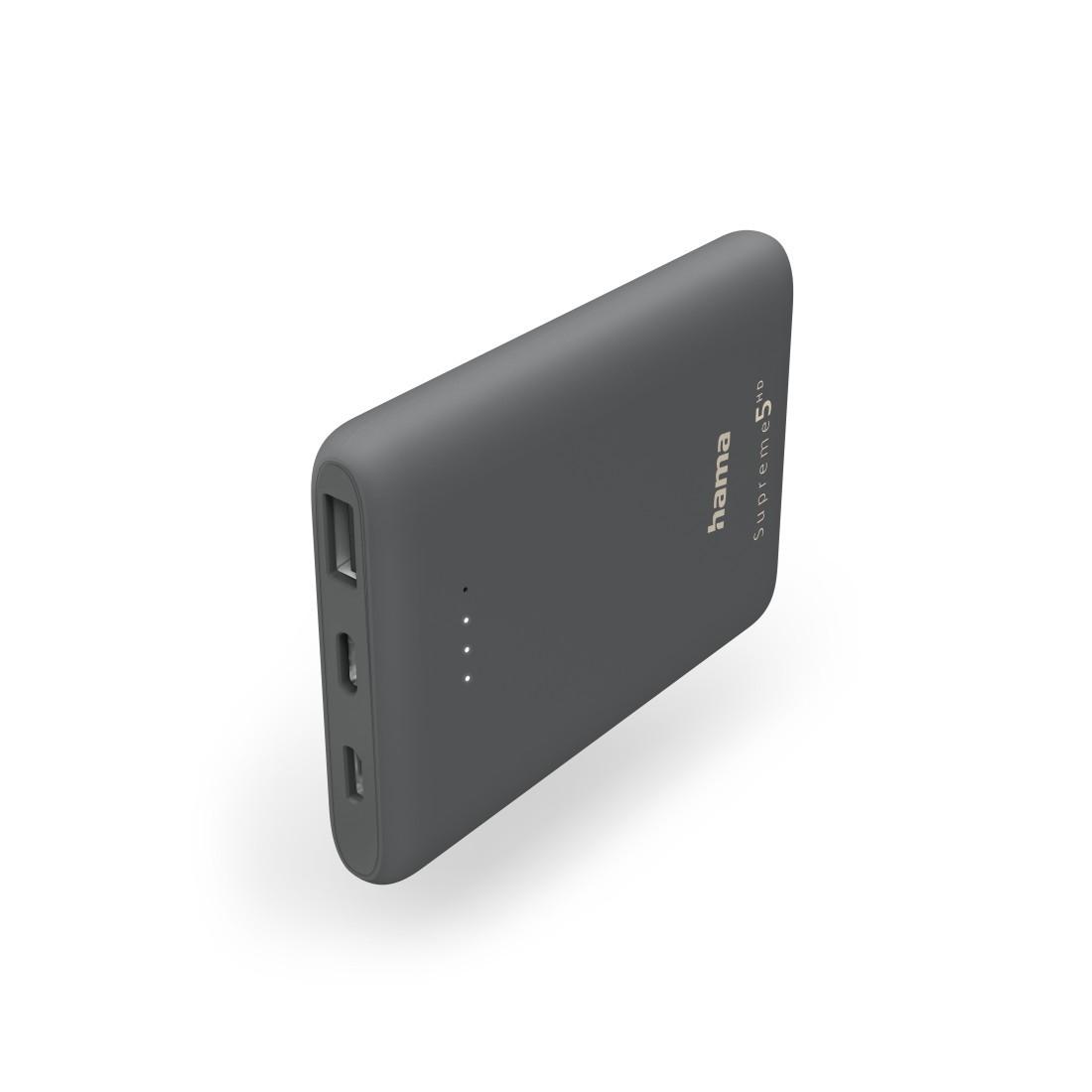 Power Pack "Supreme 5HD" 5000mAh, Ausgang: USB-C, Grau (00201671)