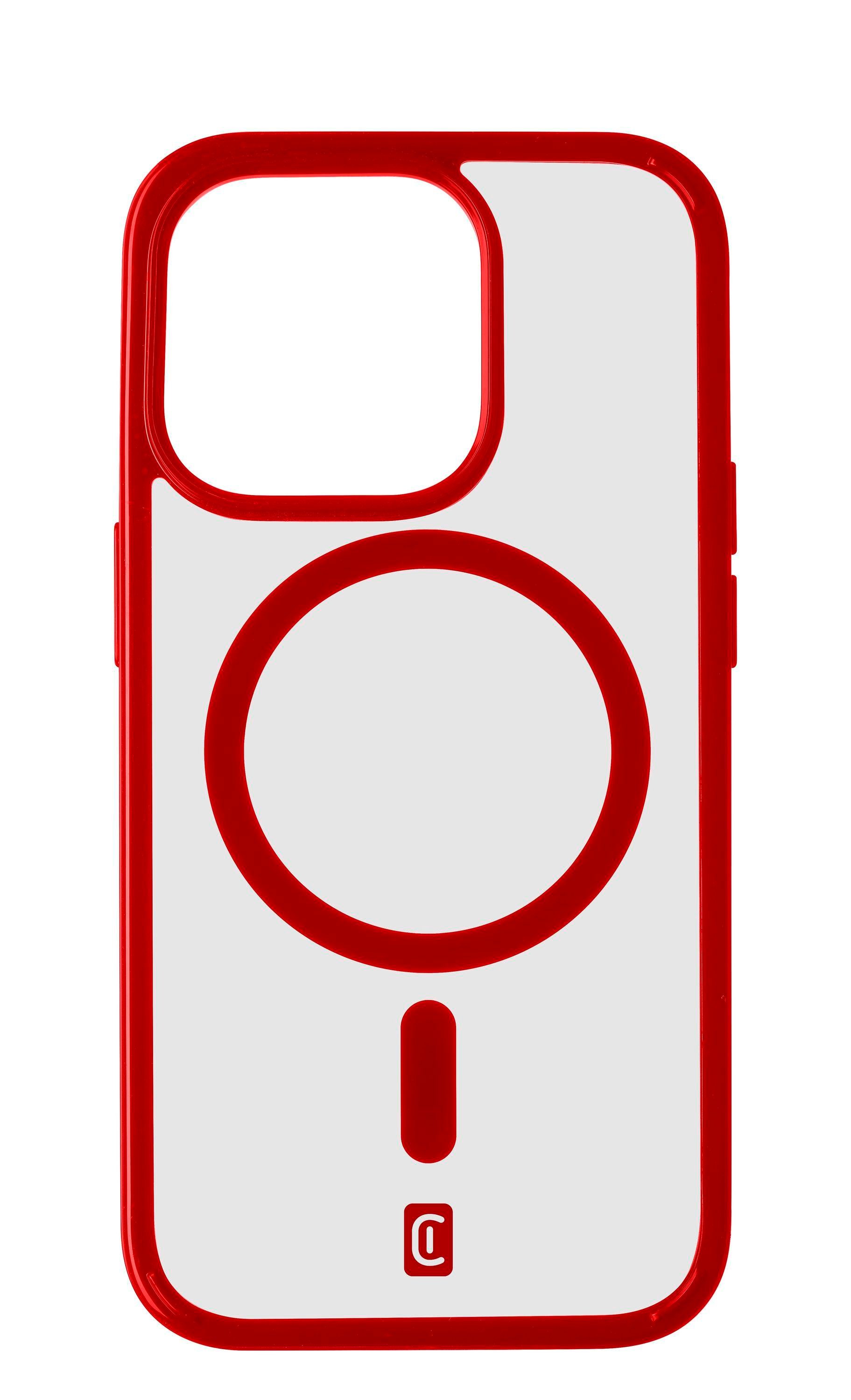 Pop MagSafe Case MAG für Apple iPhone 15 Pro Max Rot/Transparent Handyhülle