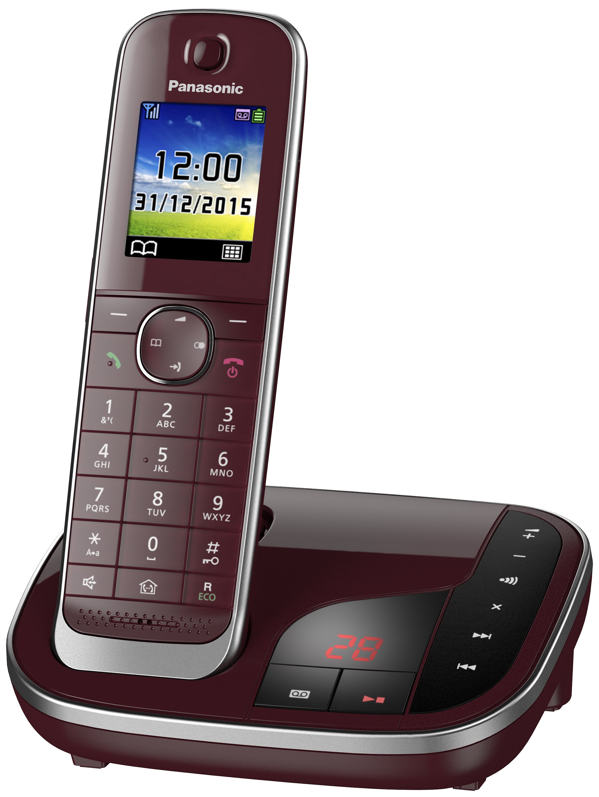 KX-TGJ320GR Weinrot Schnurloses Telefon
