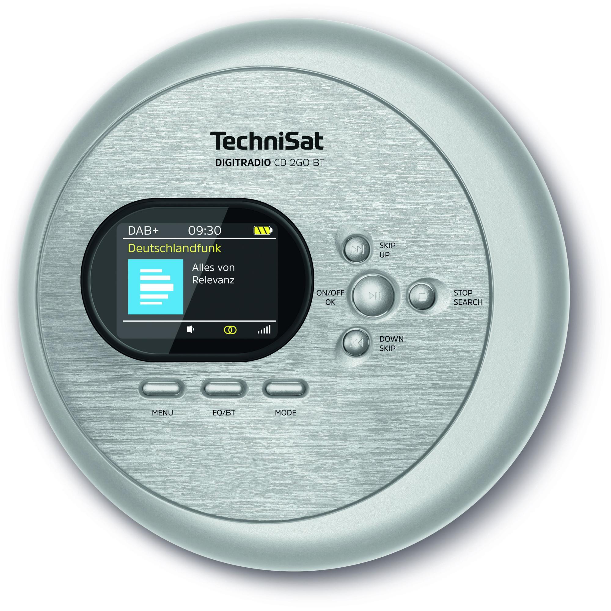 DIGITRADIO CD 2GO BT silber Disc-Man