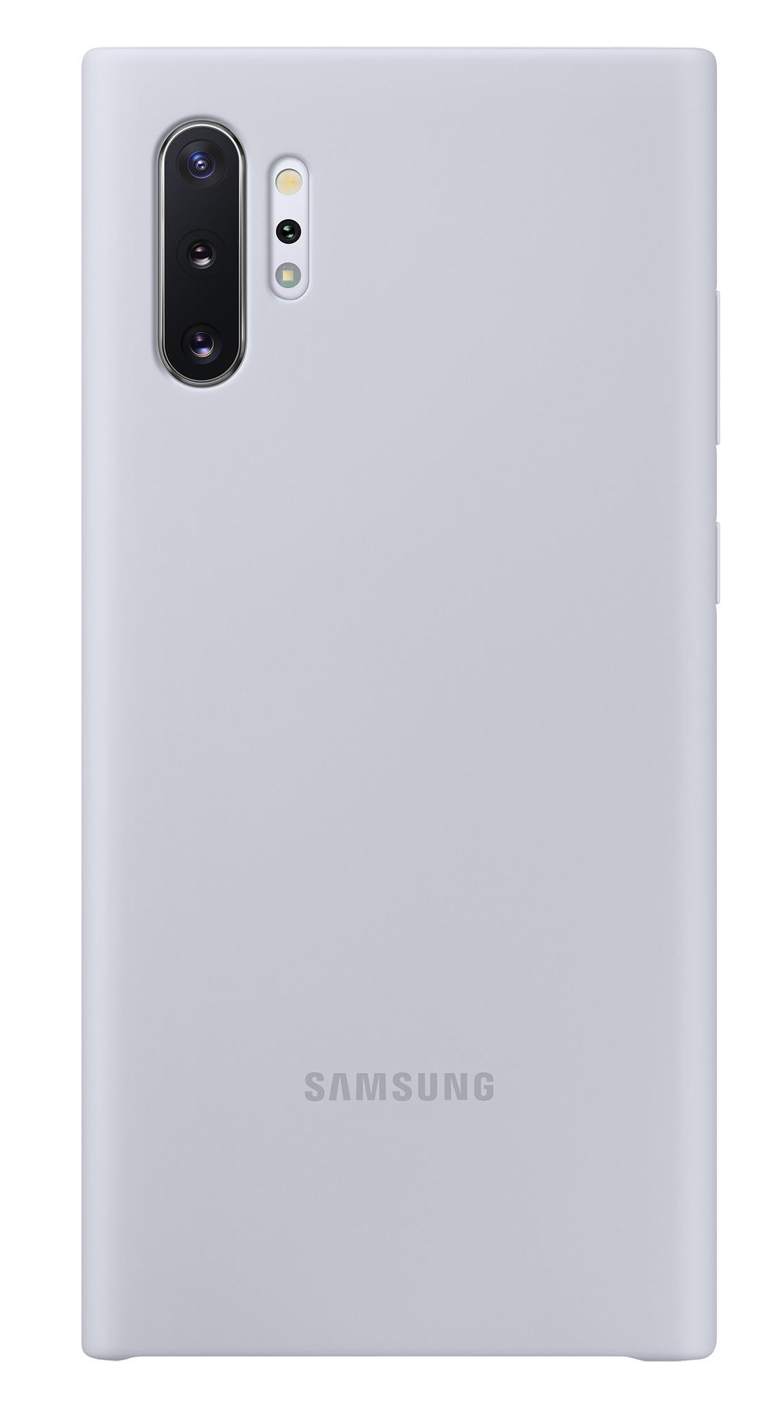 Silicone Cover EF-PN975 für Galaxy Note 10+, Silver Handyhülle