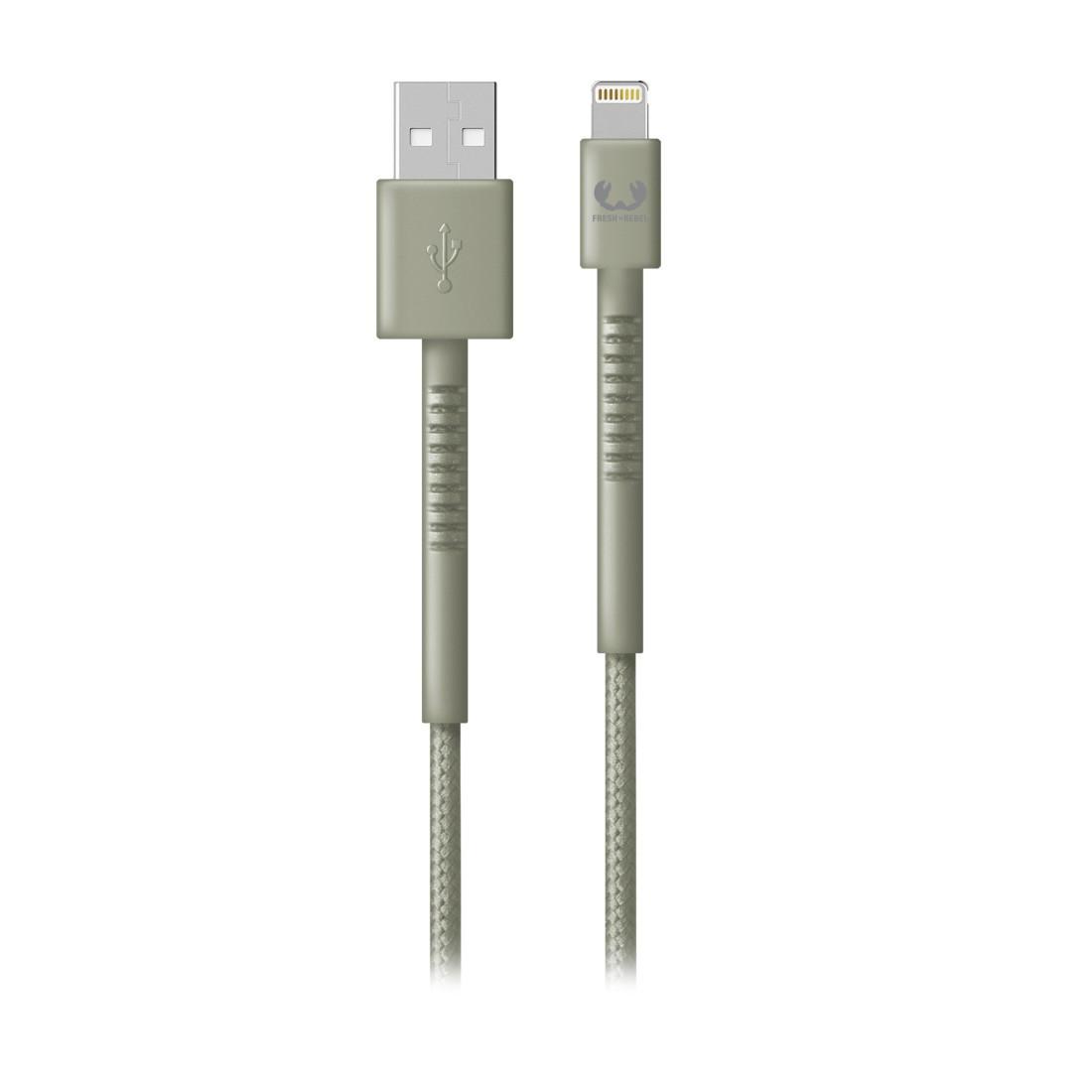 USB - Lightning-Kabel "Fabriq", 2,0 m, Dried Green (00215008)