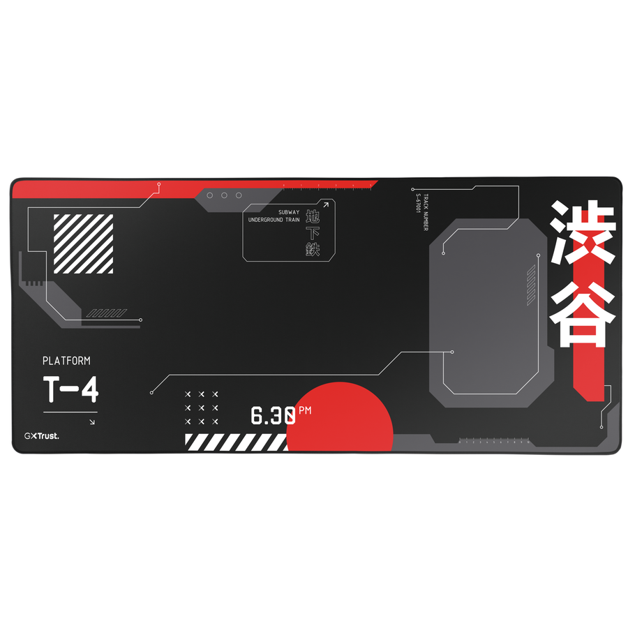 GXT 759 XXL Gaming-Mauspad, Schwarz/Rot