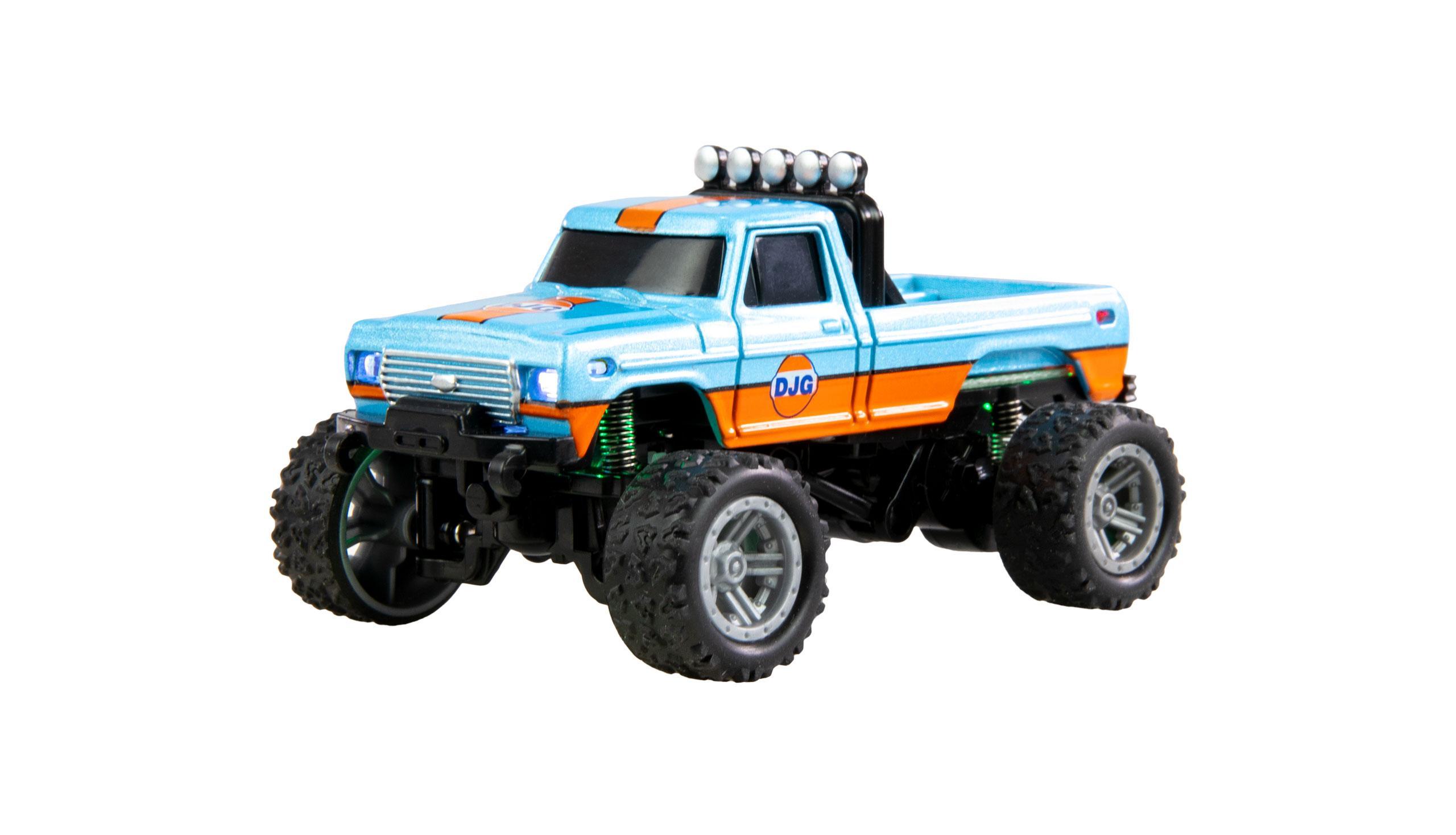 RC Monstertruck Die Cast 1:64 RTR blau/orange Ferngesteuertes Auto