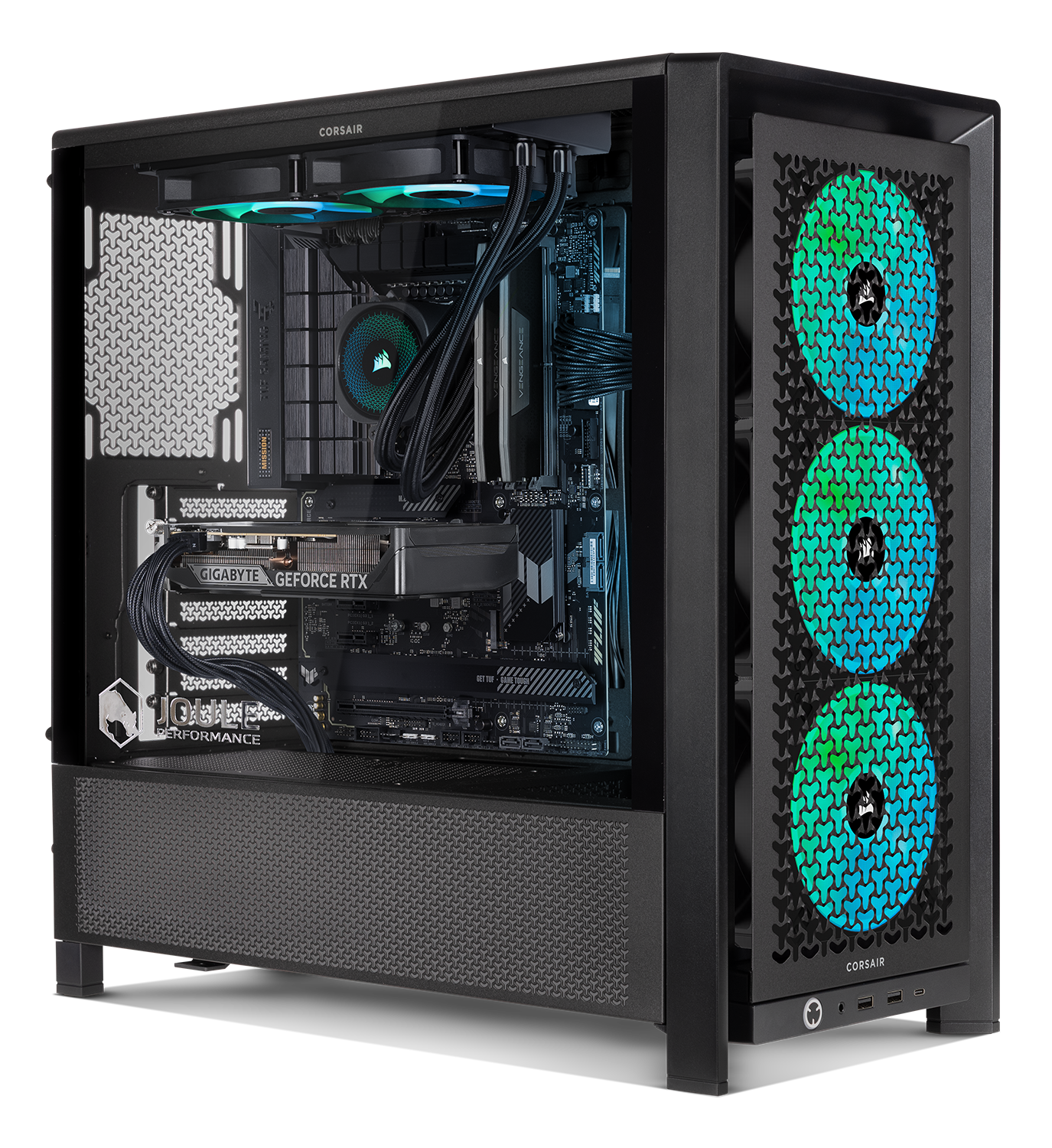 Gaming PC, Schwarz, AMD Ryzen 7 7800X3D, 32 GB, 2 TB, Nvidia GeForce RTX 5070 Ti