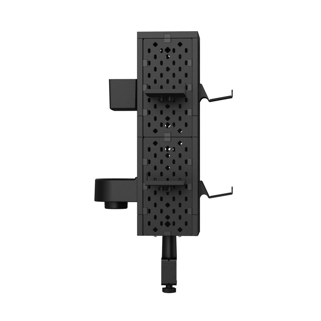 Pegboard, Lochplatte für Gaming, modulares Set, Wand-/Tischmontage, Schwarz (00186081)