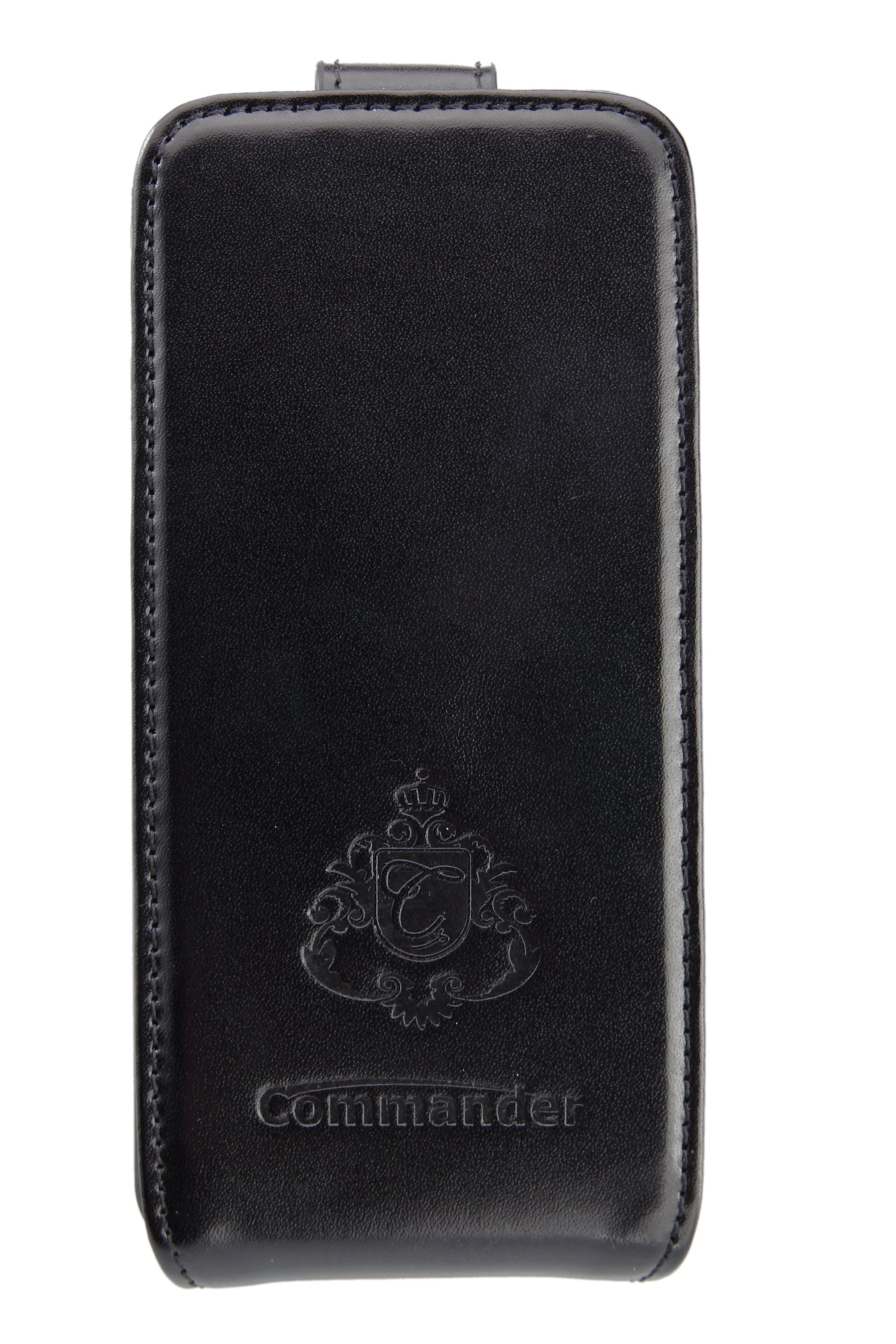 12757 FUNCTION vertikal Holster für iPhone 5 Leder schwarz Handyhülle