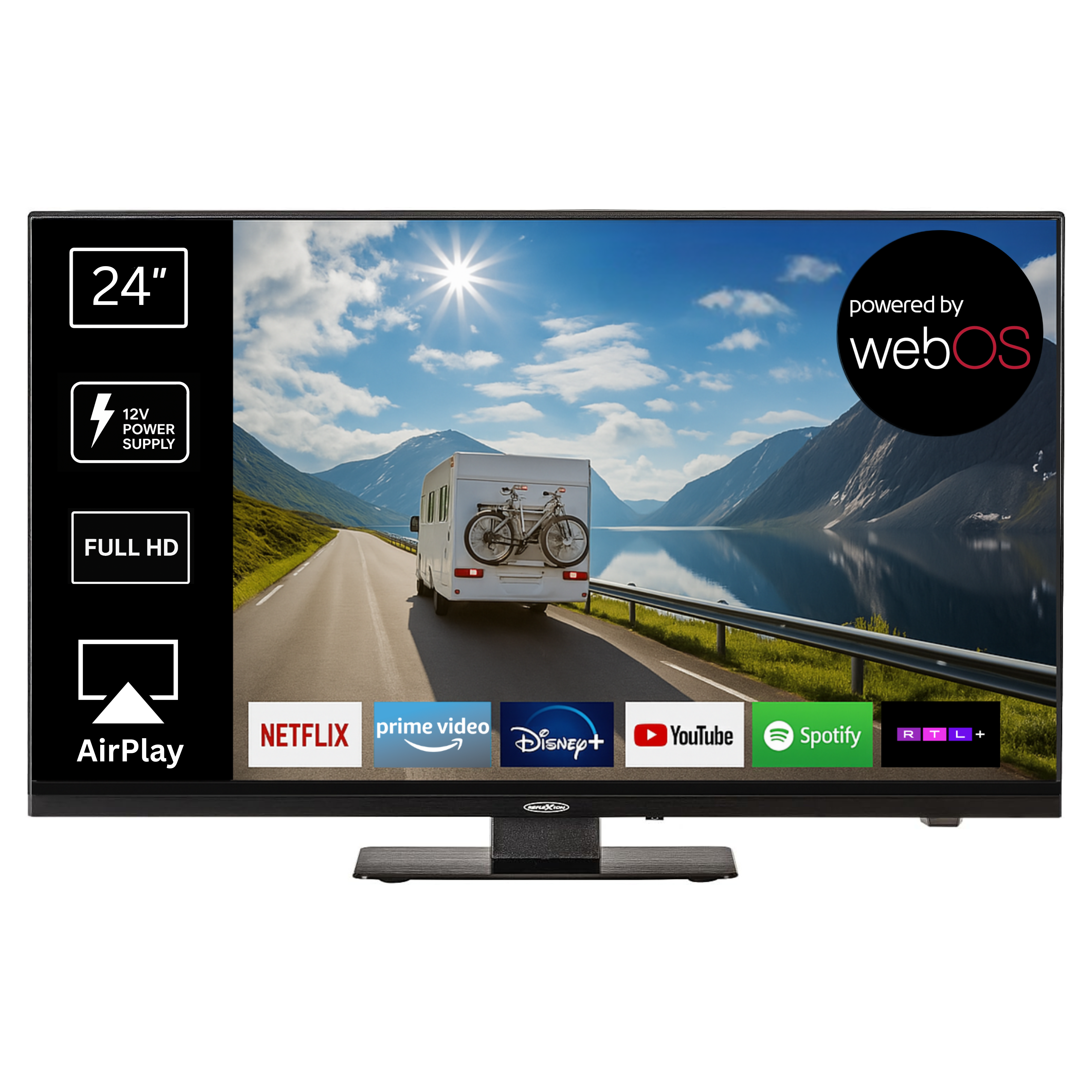 LDDX24iBT mobiler Travel LED TV