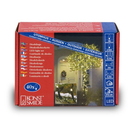 Micro LED-Lichterkette 40 LED warmweiß