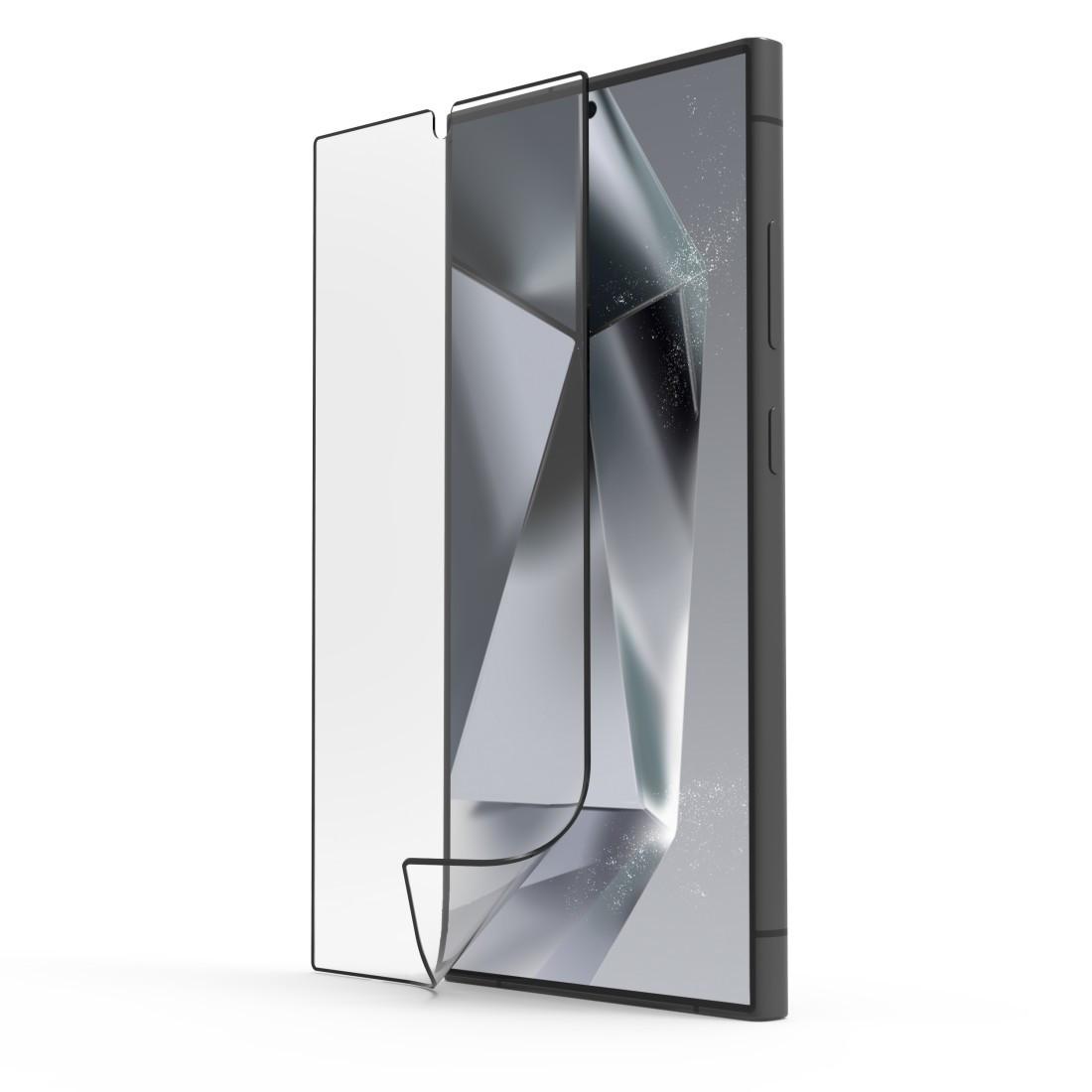 Handy-Schutzglas "Super Hybrid" für Samsung Galaxy S24 Ultra, Montagehilfe (00222740)
