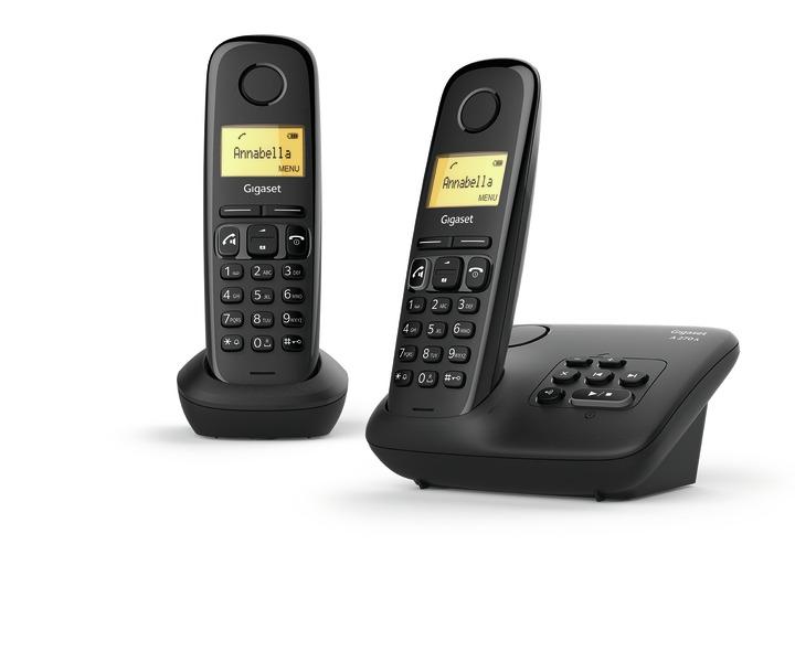 A270A Duo Schwarz Schnurloses Telefon