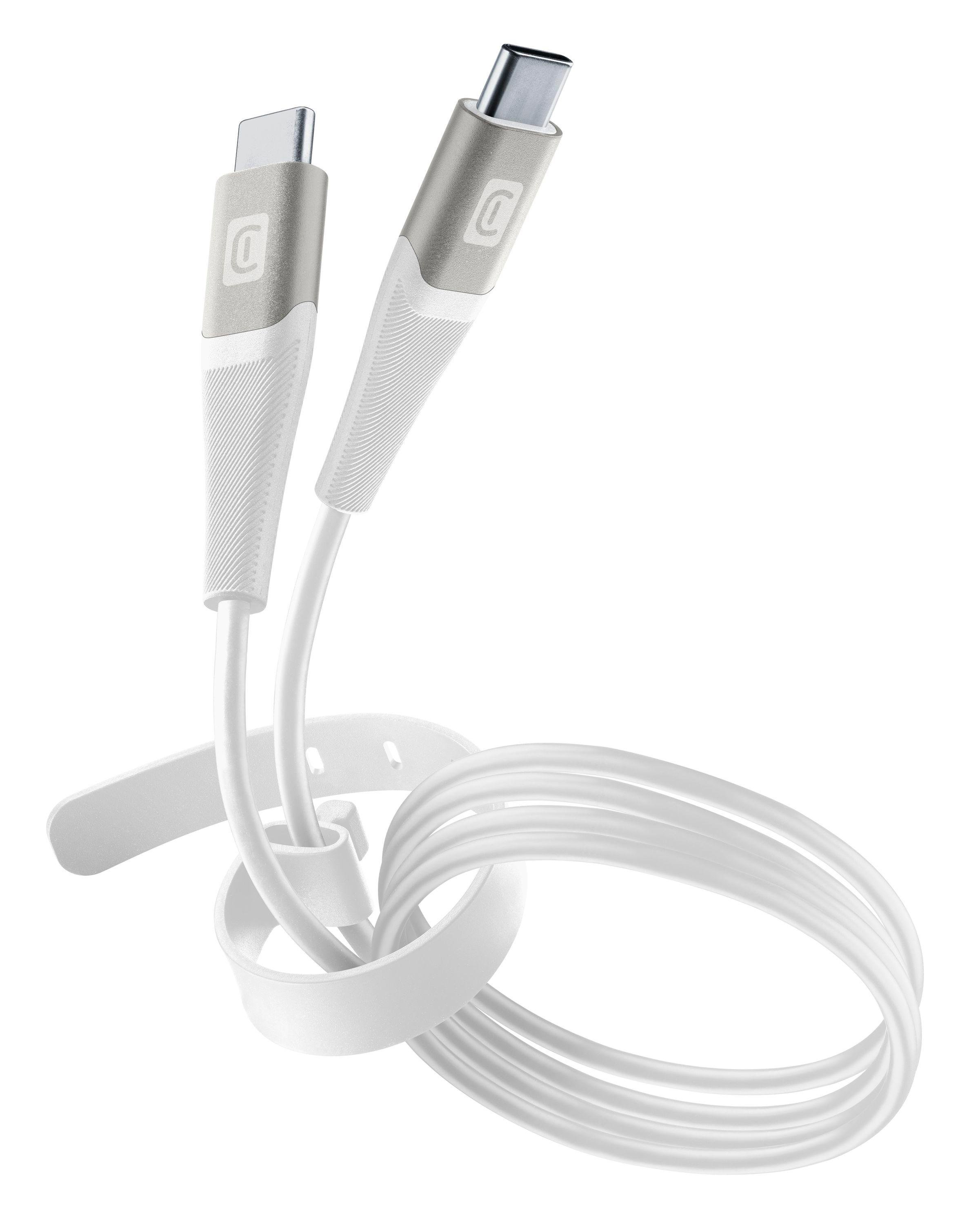 Pro+ Data Cable Belt 1,2m USB Typ-C/Typ-C White (60287)