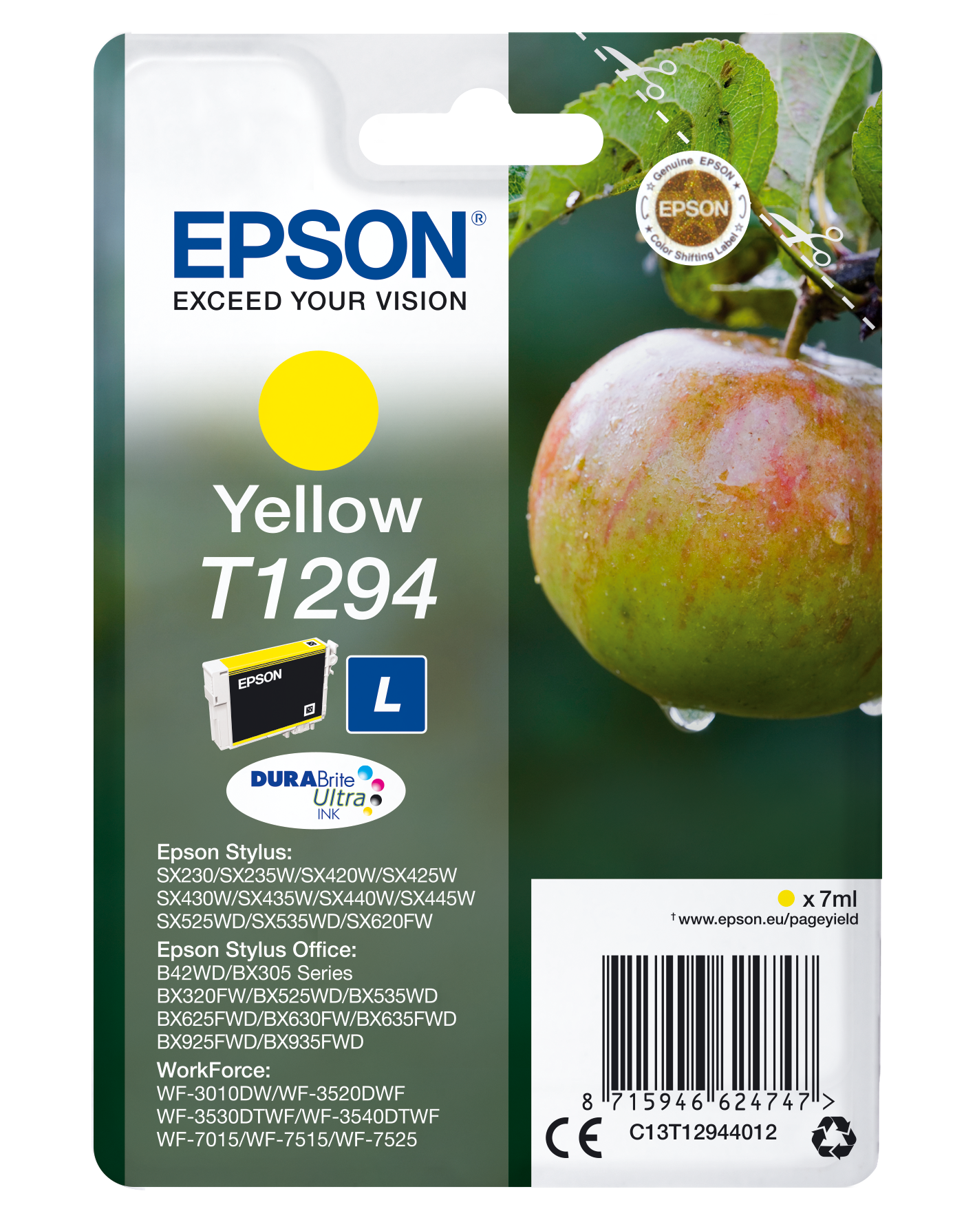 C13T12944012 L Apfel gelb Druckerpatrone