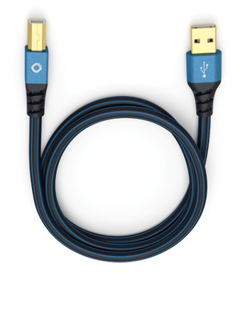 USB Plus B 1m blau
