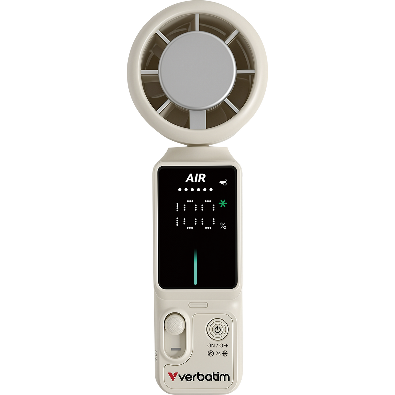 Cool 'n' Go Ice Touch Pro Weiß/Silber Handventilator
