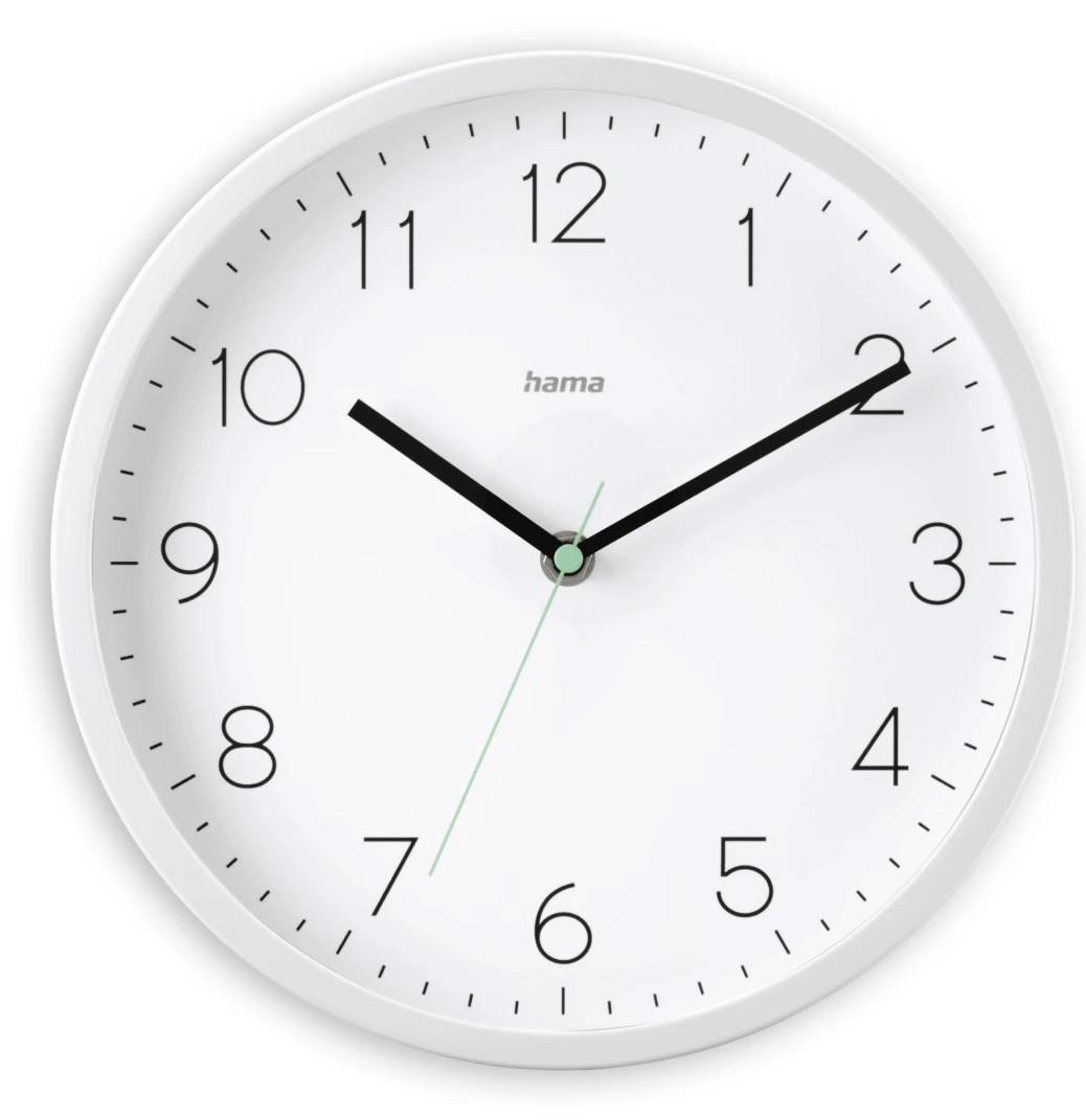 DCF-Funkwanduhr "Menorca", analog, Ø 25 cm, Weiß (00222241)