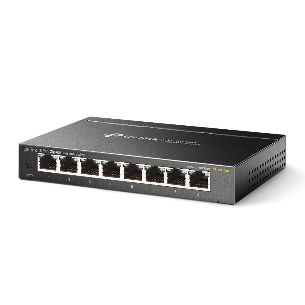 8-Port 10/100/1000Mbit/s Desktop-Switch TL-SG108S Netzwerk-Switch
