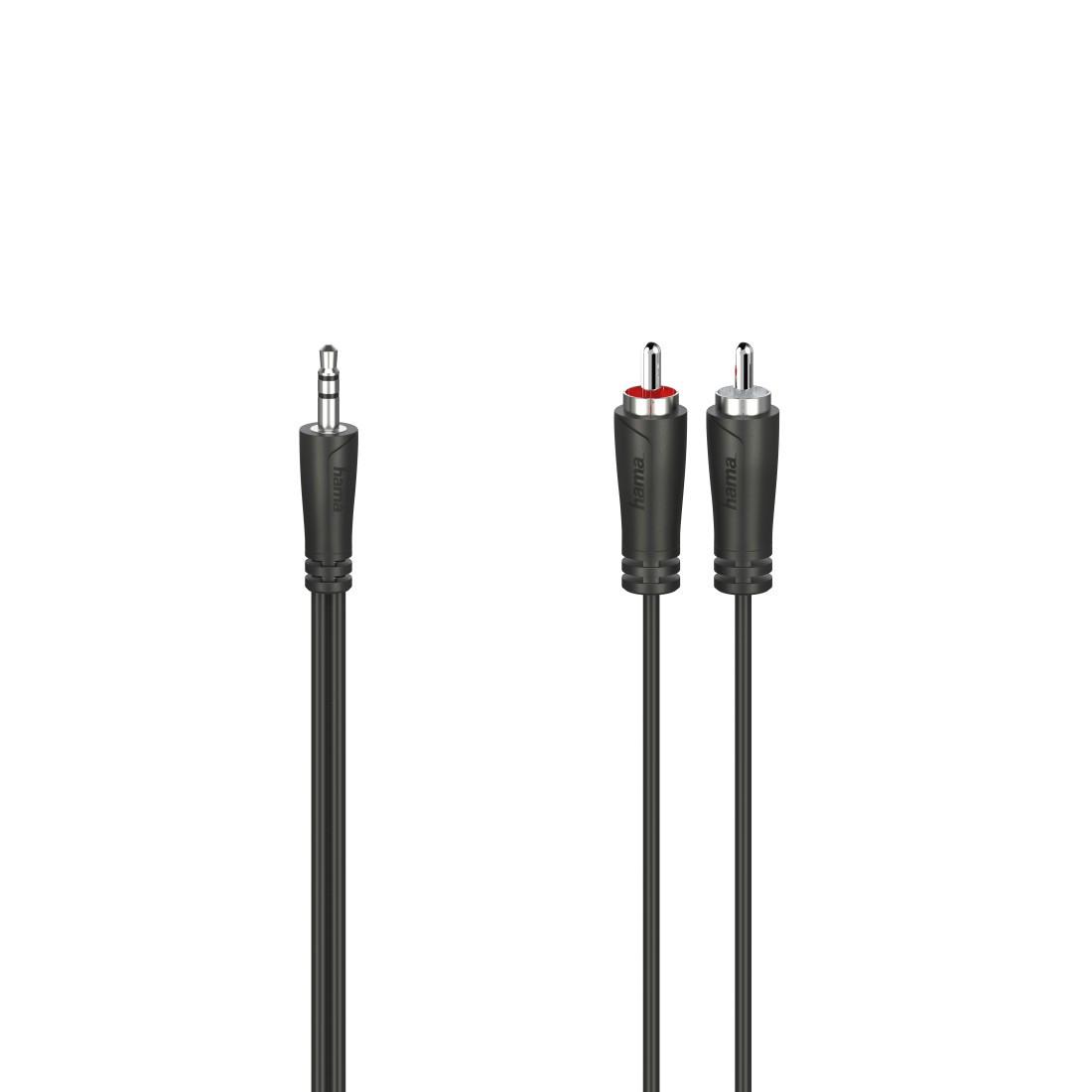 Audio-Kabel, 3,5-mm-Klinken-Stecker - 2 Cinch-Stecker, Stereo, 1,5 m (00200720)