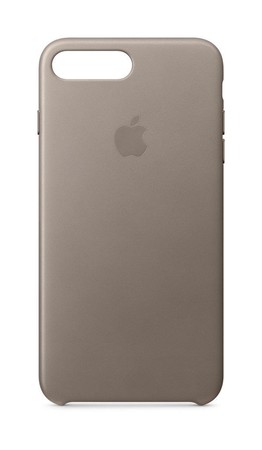Leder Case für iPhone 8 Plus taupe