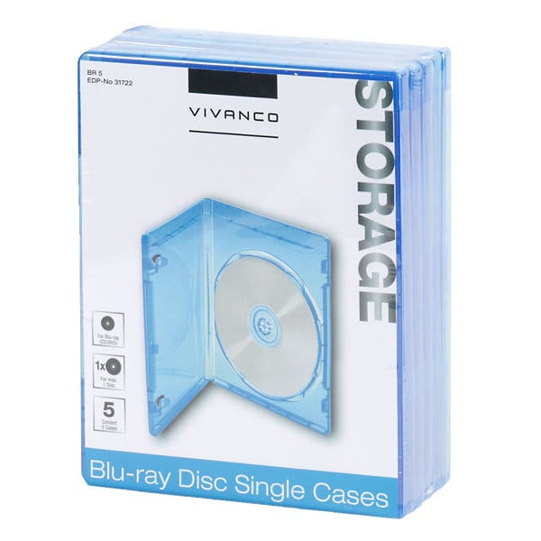 Blue-Ray Case BR 5, 5er Pack (31722)