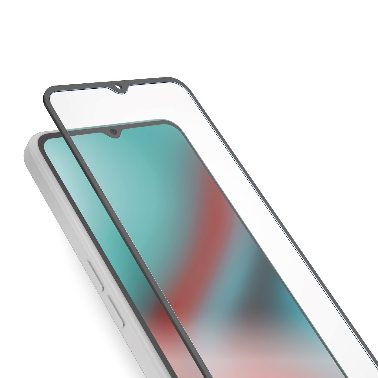 Glas Displayschutz Full Cover für ZTE A73 4G, Schwarz