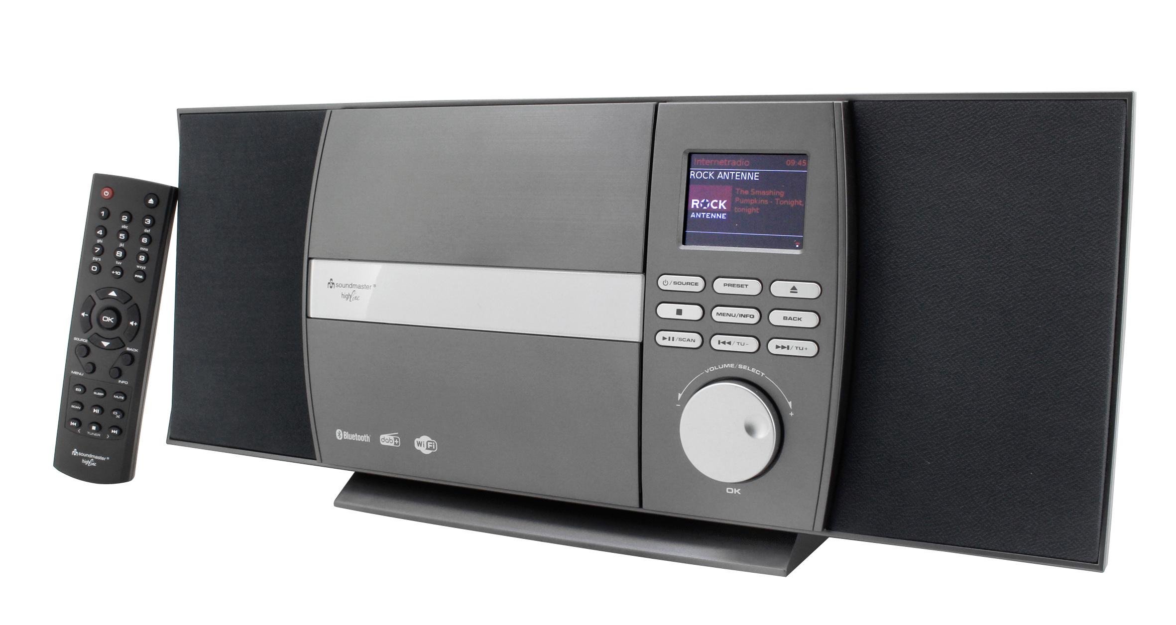 ICD1010 Stereo Musikcenter grau Stereoanlage