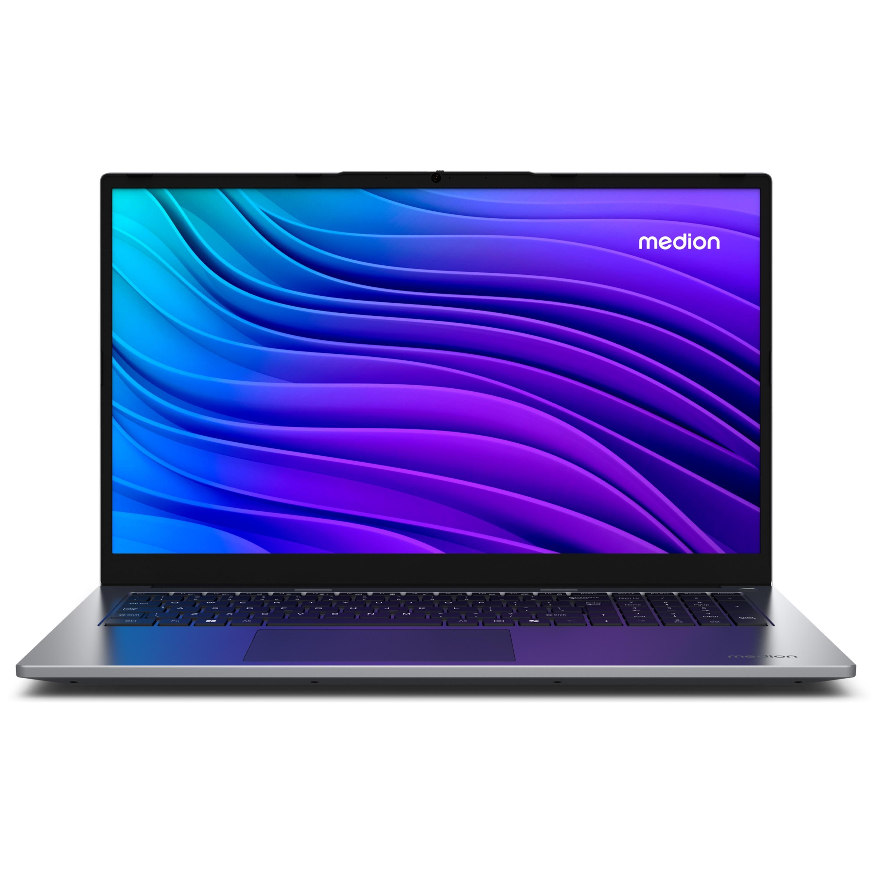 E17223 (MD62663), Schwarz, 17,3 Zoll, IPS, Intel Core i3-N305, 8 GB, 512 GB SSD, Intel UHD