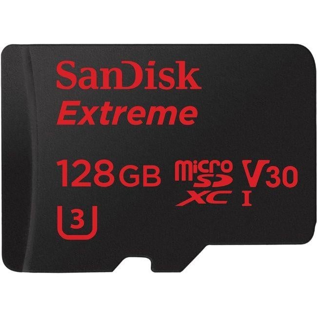 microSDXC Extreme 128 GB (A1 / V30 / U3 / UHS-I / Cl.10 / 100 MB/s) + Adapter "Mobile" (173422)