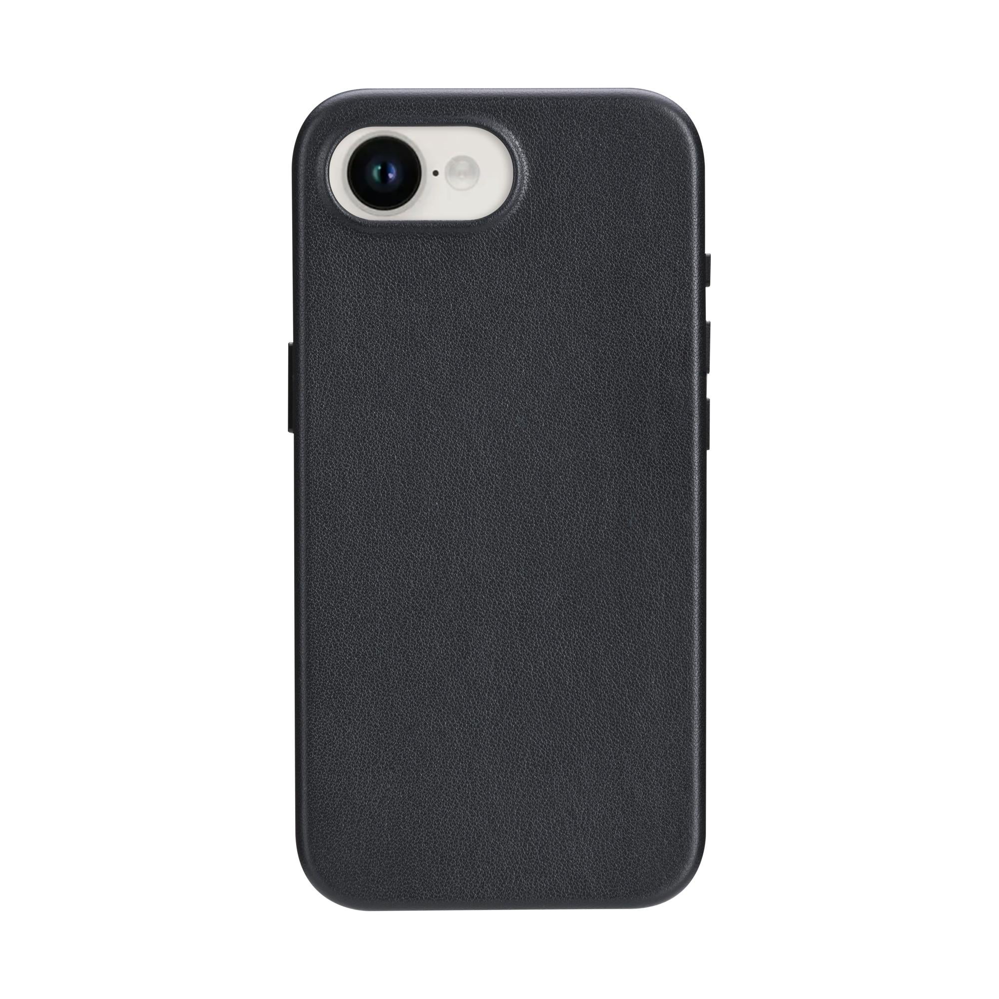Roskilde_2 - iPhone 16e SE (4th Gen) - Full-grain leather - Black Handyhülle