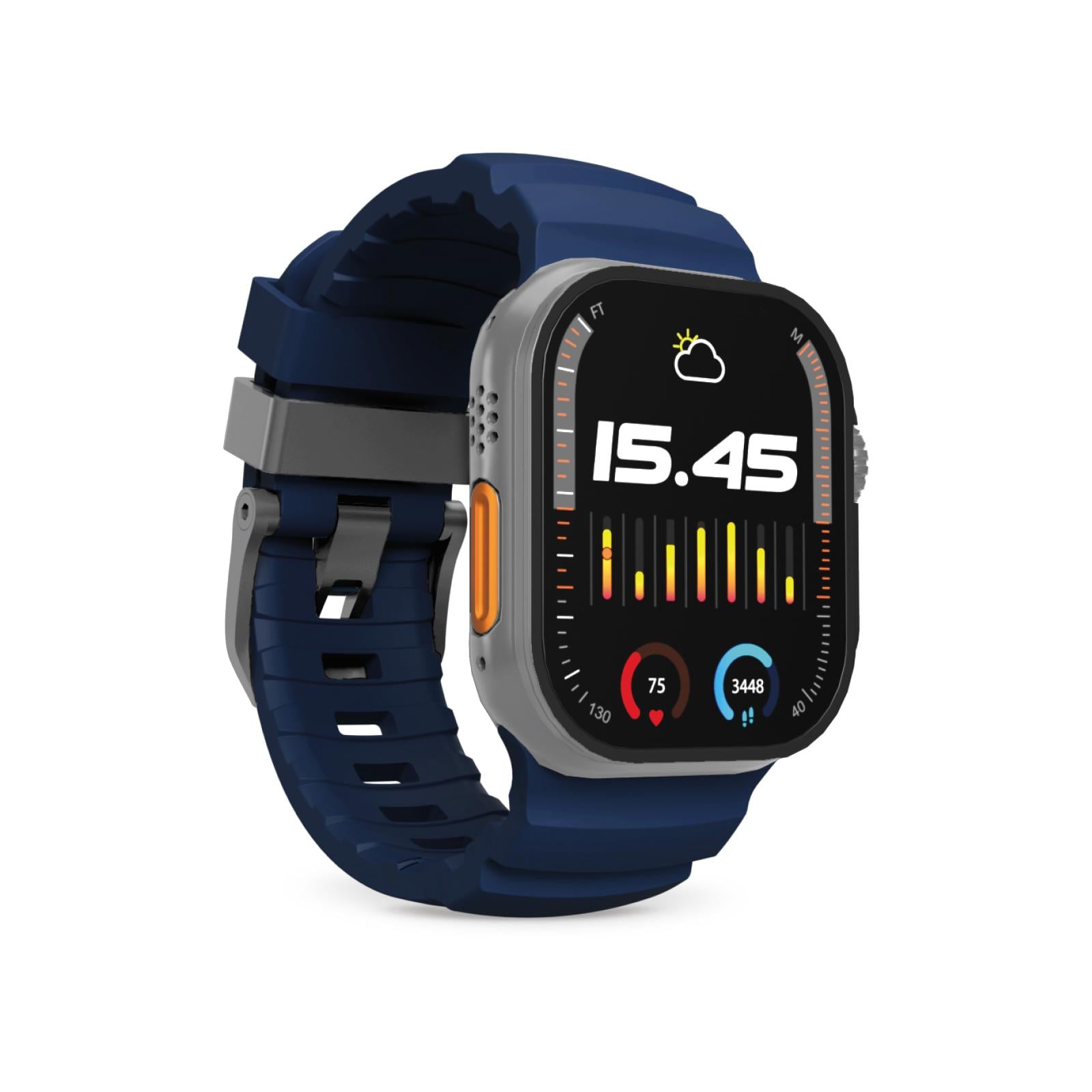 """ARMOR"" Ersatzarmband für Apple Watch 42-49mm, Dunkelblau"