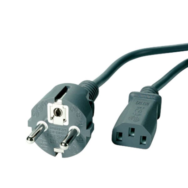 Kaltgerätekabel 3pol. IEC Stecker, 1,8m (45482)