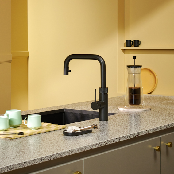 Flex Square Schwarz Quooker-Armatur