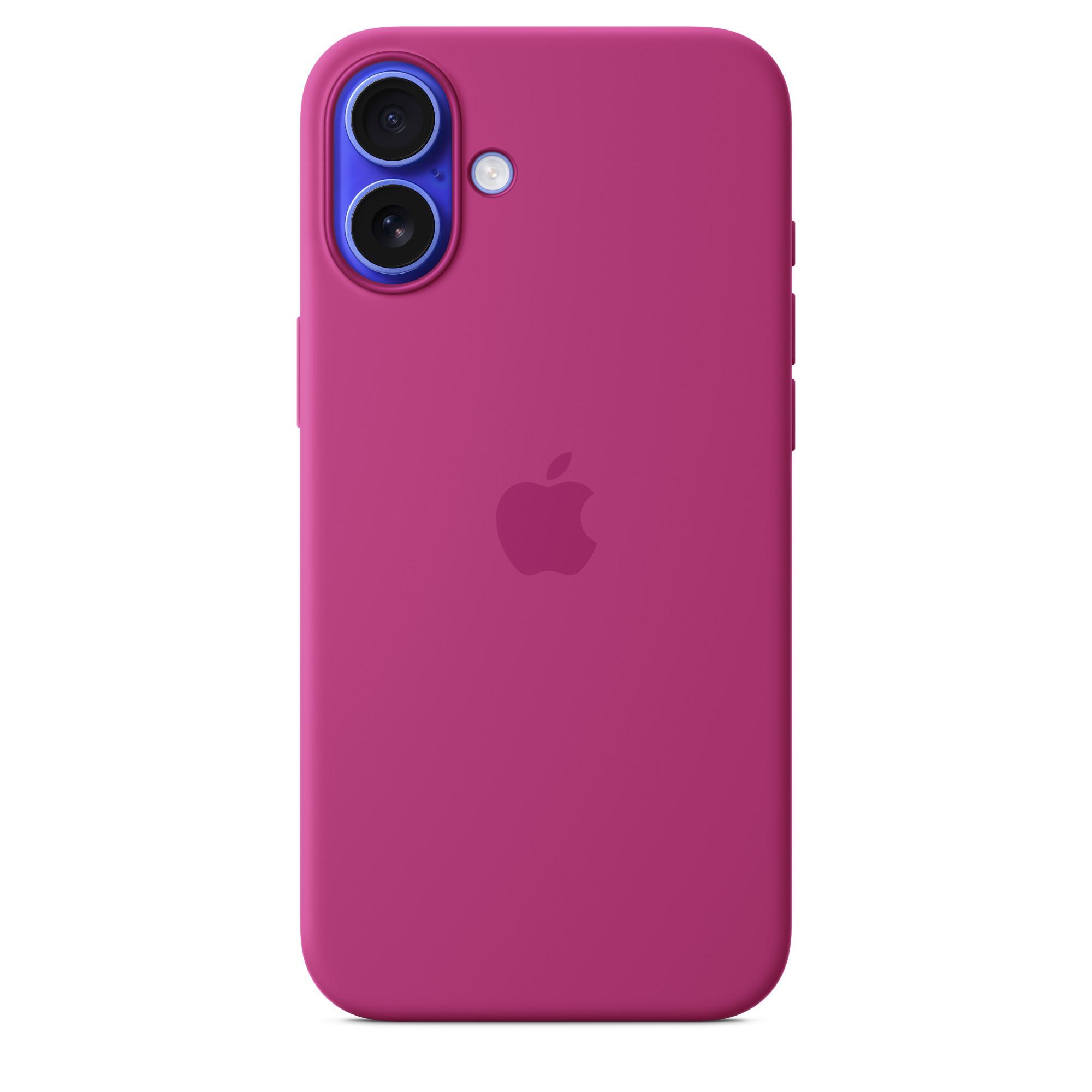 iPhone 16 Plus Silikon Case mit MagSafe - Fuchsia