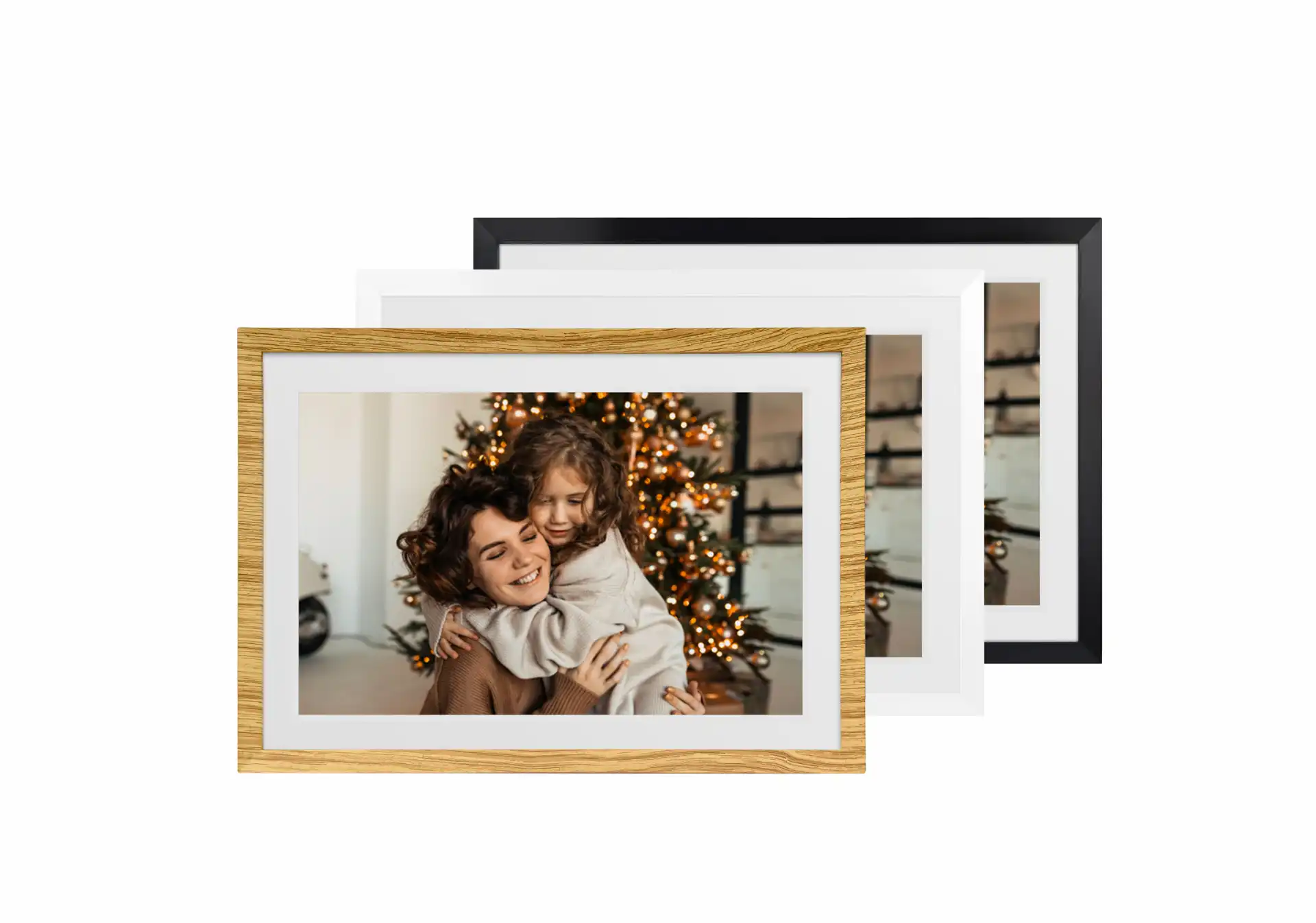 PFF-1018 mit 3 Wechselrahmen Digitaler Bilderrahmen