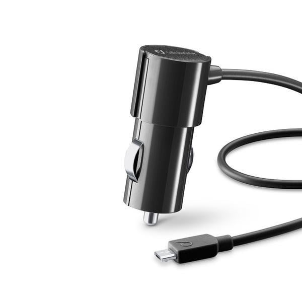KFZ-Ladegerät Micro 1A für Smartphones, schwarz (37764)