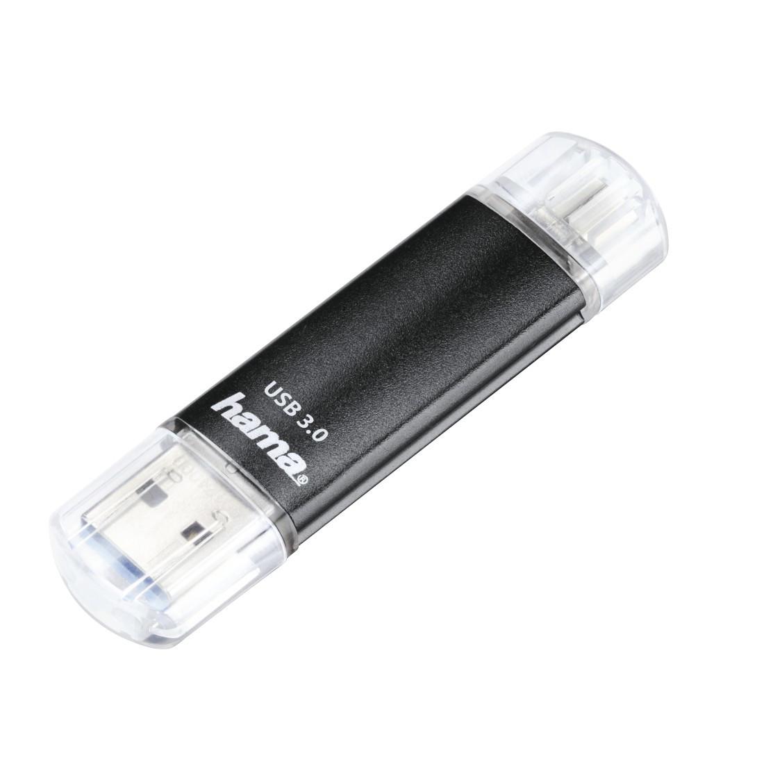 USB-Stick "Laeta Twin", USB 3.0, 256GB, 40MB/s, Schwarz (00181071)