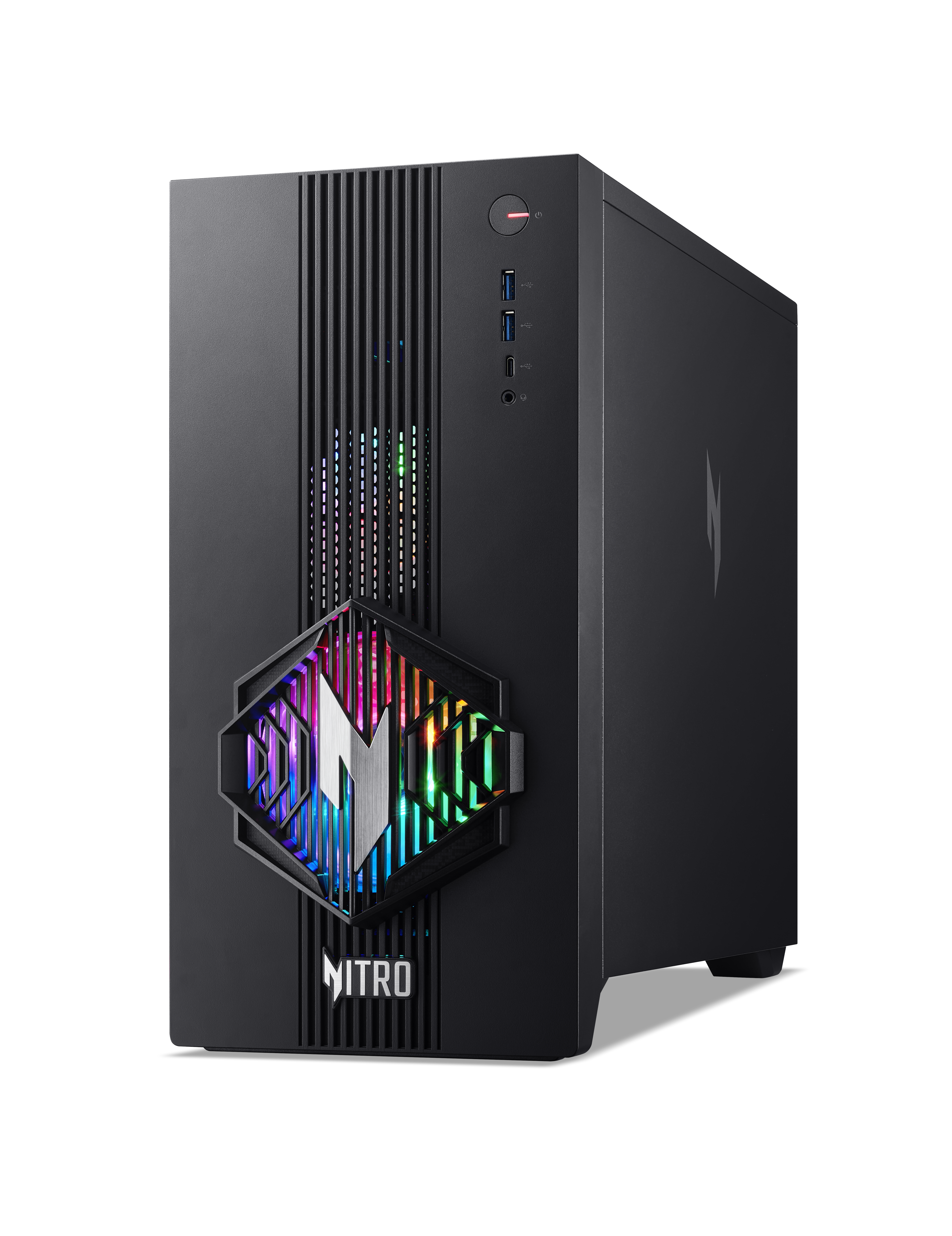 Gaming-PC Nitro N30-100, Schwarz, AMD Ryzen 5 8500G, 16 GB, 1024 GB SSD, 2 TB HDD, NVIDIA GeForce RTX 5060