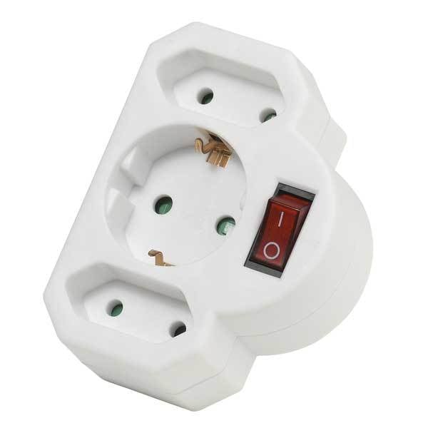 Schukoadapter mit Schalter (27369)